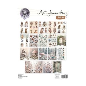 Collagepapier set pink christmas